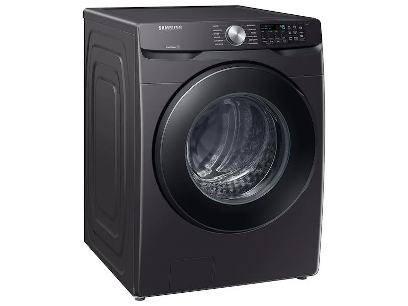 Samsung WF51CG8000AV 5.1 cu. ft. Extra-Large Capacity Smart Front Load Washer with Vibration Reduction Technology+ in Brushed Black - Image 4