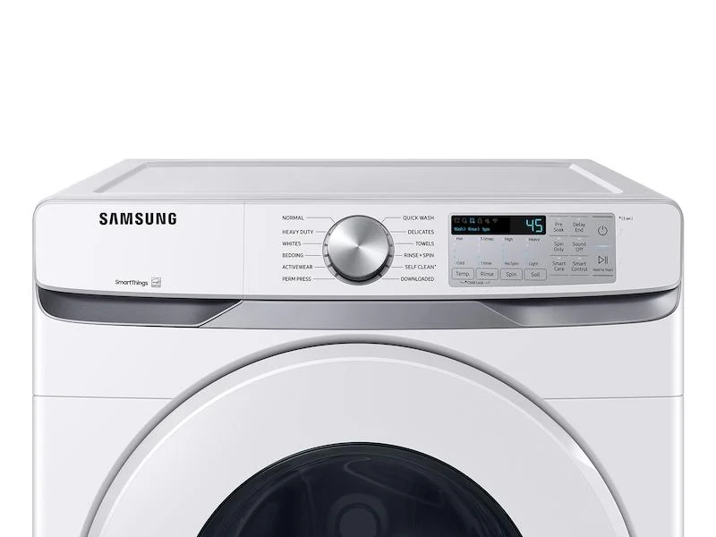 Samsung WF51CG8000AW 5.1 cu. ft. Extra-Large Capacity Smart Front Load Washer with Vibration Reduction Technology+ in White - Image 3
