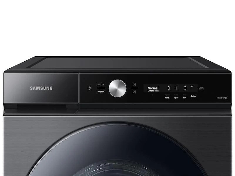 Samsung WF53BB8700AVUS Bespoke 5.3 cu. ft. Ultra Capacity Front Load Washer with Super Speed Wash and AI Smart Dial in Brushed Black - Image 3