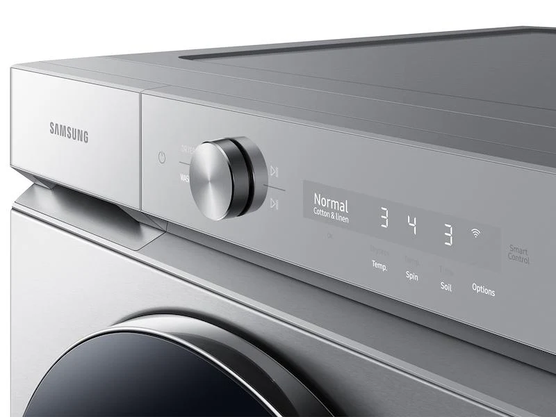 Samsung WF53BB8900ATUS Bespoke 5.3 cu. ft. Ultra Capacity Front Load Washer with AI OptiWash™ and Auto Dispense in Silver Steel - Image 11