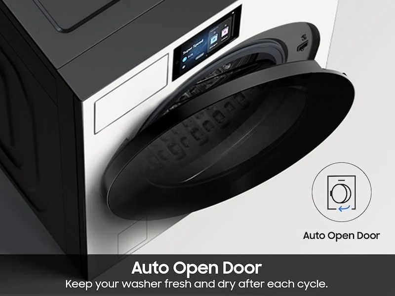 Samsung WF90F53ADY 5.3 cu. ft. Bespoke AI Ultra Capacity Front Load Washer with AI Home and AI OptiWash+ in Ivory - Image 6