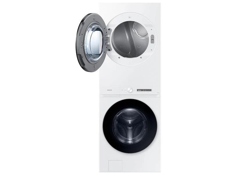 Samsung WH46DBH100GW Bespoke 4.6 cu. ft. AI Laundry Hub™ Large Capacity Single Unit Washer with Steam Wash and 7.6 cu. ft. Gas Dryer in White - Image 7