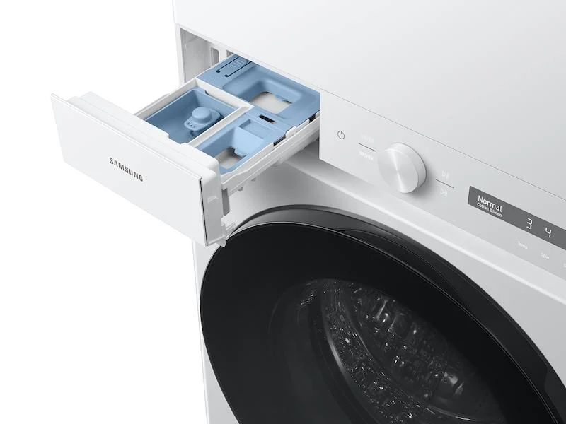 Samsung WH46DBH100GW Bespoke 4.6 cu. ft. AI Laundry Hub™ Large Capacity Single Unit Washer with Steam Wash and 7.6 cu. ft. Gas Dryer in White - Image 9