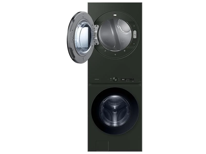 Samsung WH53DBH700GF Bespoke 5.3 cu. ft. AI Laundry Hub™ Ultra Capacity Single Unit Washer with AI OptiWash™ and 7.6 cu. ft. Gas Dryer in Satin Green - Image 10