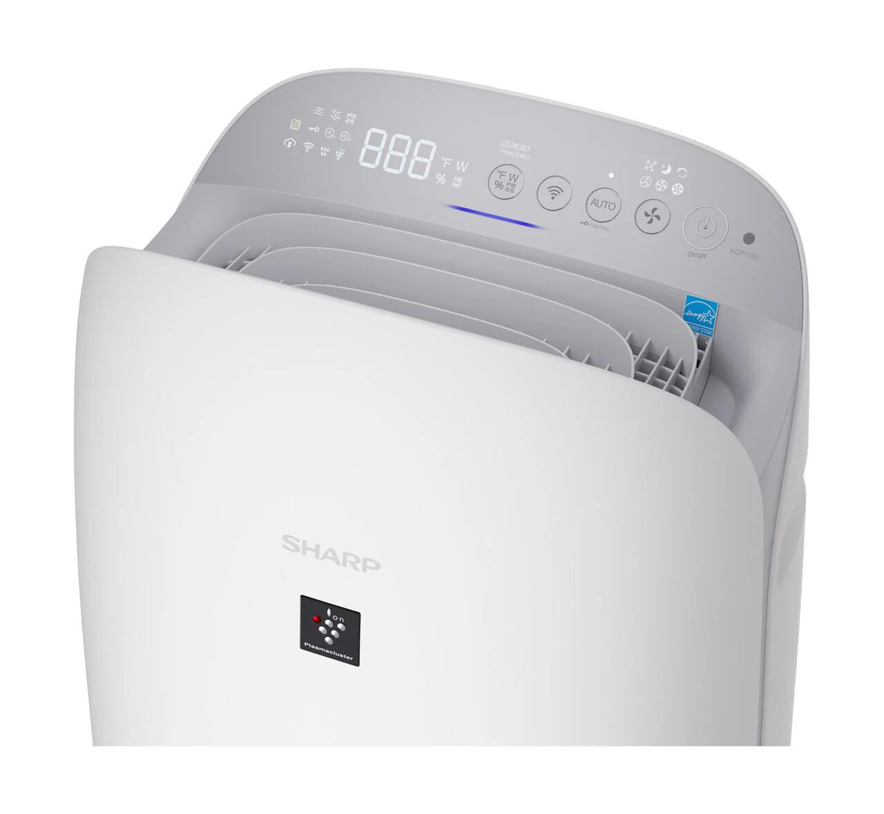 KCP110UW Sharp Smart Plasmacluster Ion Air Purifier with True HEPA + Humidifier for Extra Large Rooms - Image 7
