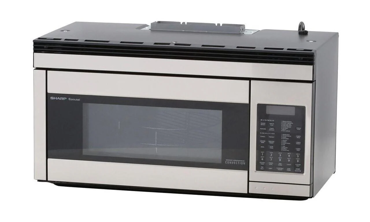 Sharp R1874TY 1.1 cu. ft. 850W Sharp Stainless Steel Over-the-Range Convection Microwave Oven - Image 2
