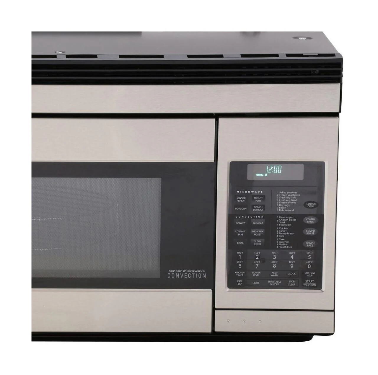 Sharp R1874TY 1.1 cu. ft. 850W Sharp Stainless Steel Over-the-Range Convection Microwave Oven - Image 3