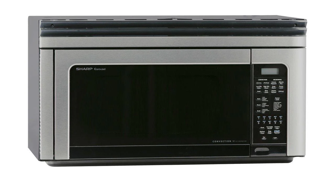 Sharp R1881LSY 1.1 cu. ft. 850W Sharp Stainless Steel Convection Over-the-Range Microwave Oven - Image 3