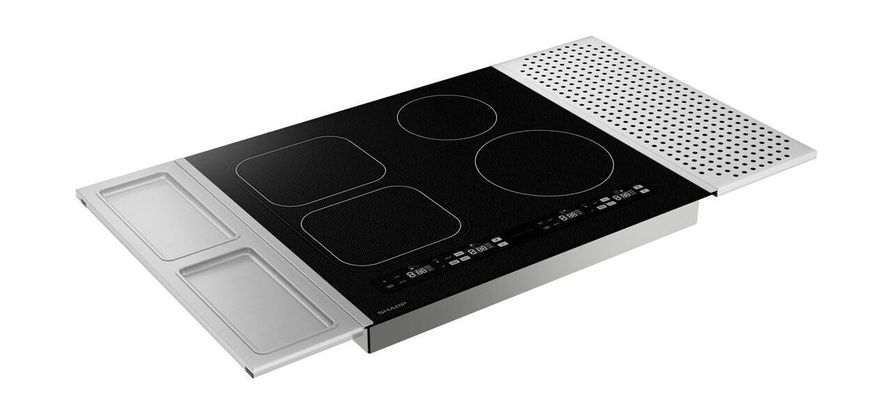 SCH2443GB Sharp 24 in. Induction Cooktop with Side Accessories - Image 3