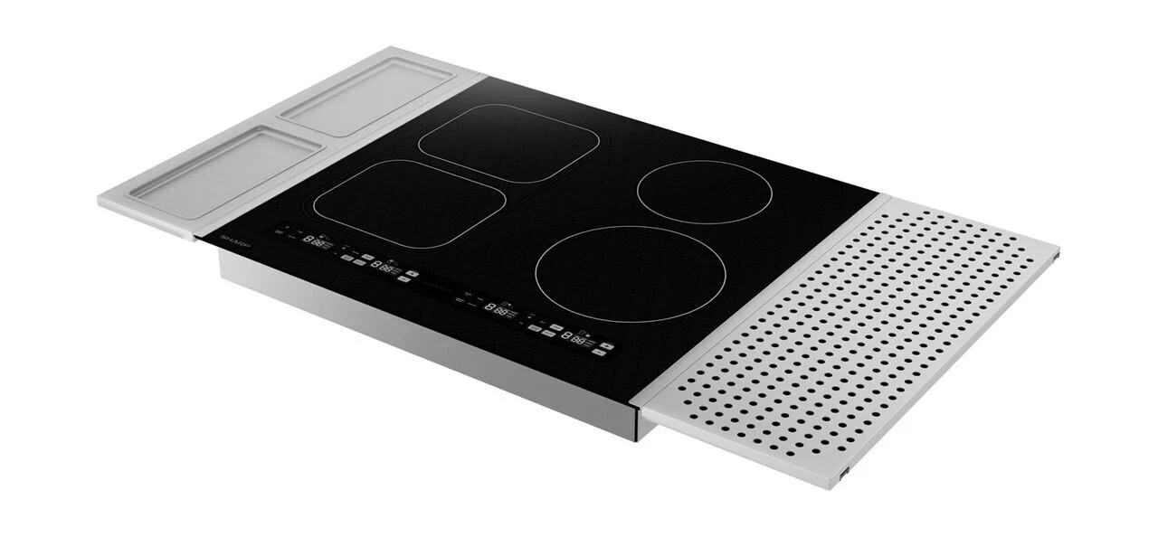 SCH2443GB Sharp 24 in. Induction Cooktop with Side Accessories - Image 4