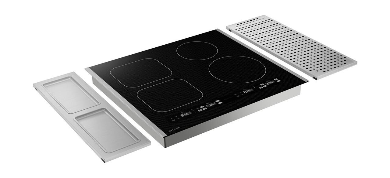 SCH2443GB Sharp 24 in. Induction Cooktop with Side Accessories - Image 6