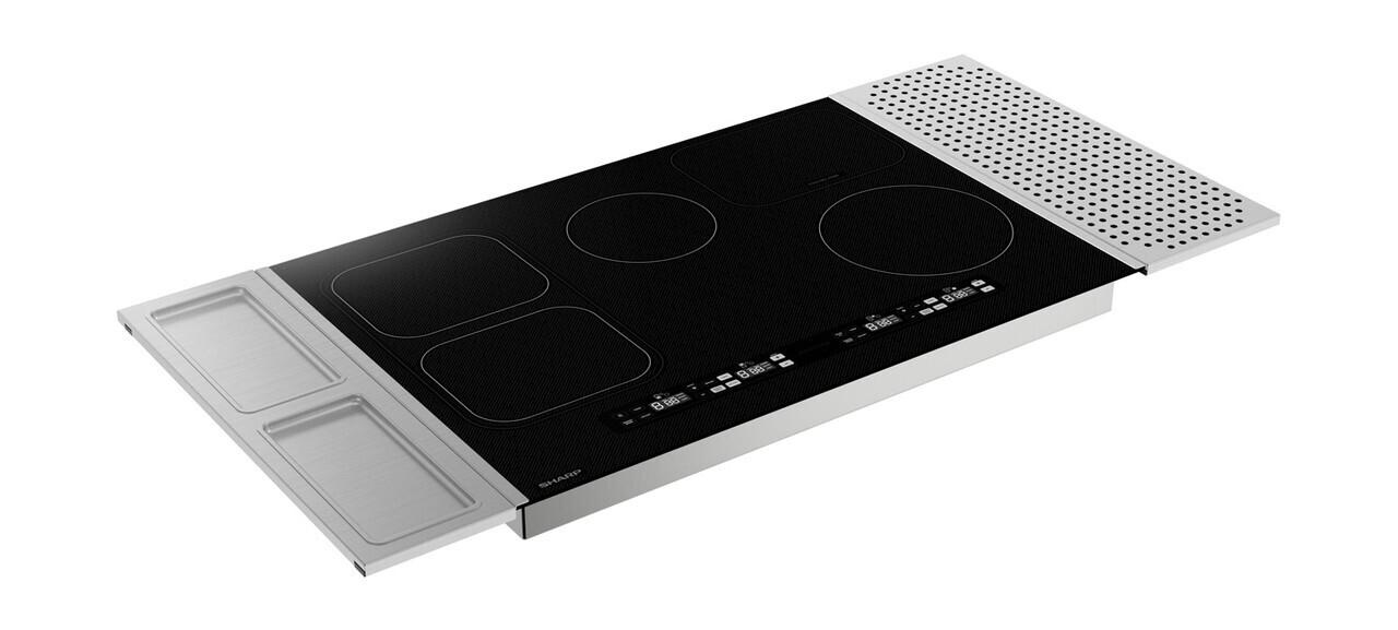 SCH3043GB Sharp 30 in. Induction Cooktop with Side Accessories - Image 3