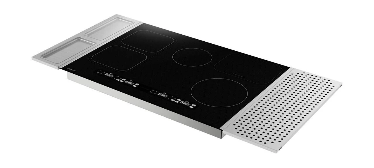 SCH3043GB Sharp 30 in. Induction Cooktop with Side Accessories - Image 4