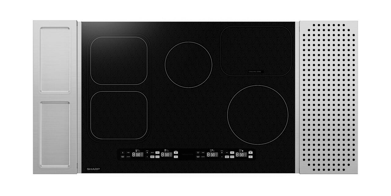 SCH3043GB Sharp 30 in. Induction Cooktop with Side Accessories - Image 5