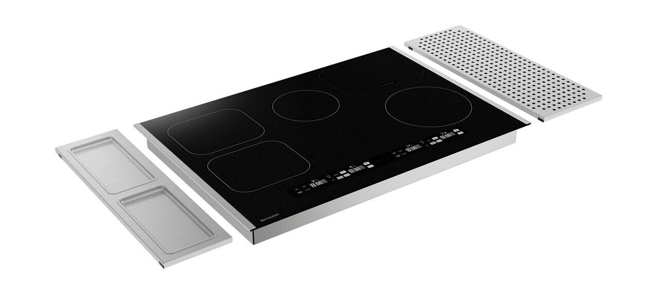 SCH3043GB Sharp 30 in. Induction Cooktop with Side Accessories - Image 6