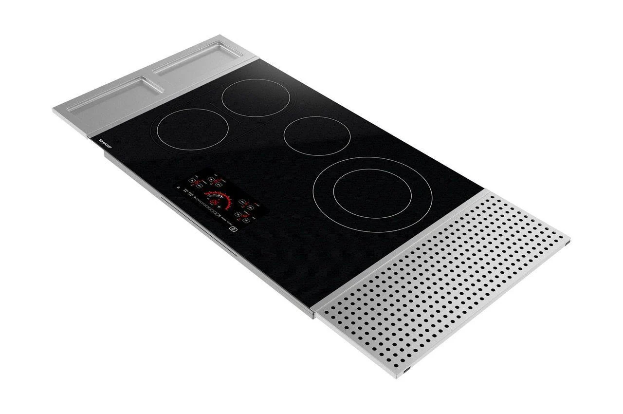 Sharp SCR3042FB 30 in. Drop-In Radiant Cooktop with Side Accessories - Image 3