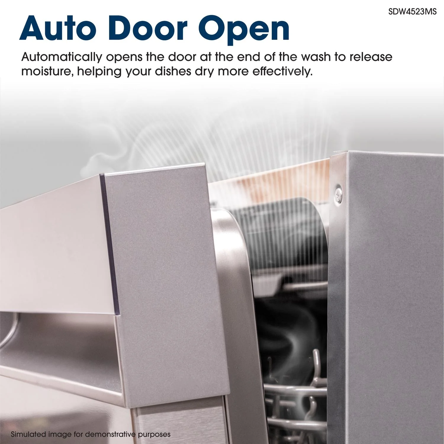 Sharp SDW4523MS 18 in. Stainless Steel 47 dB Dishwasher - Image 9