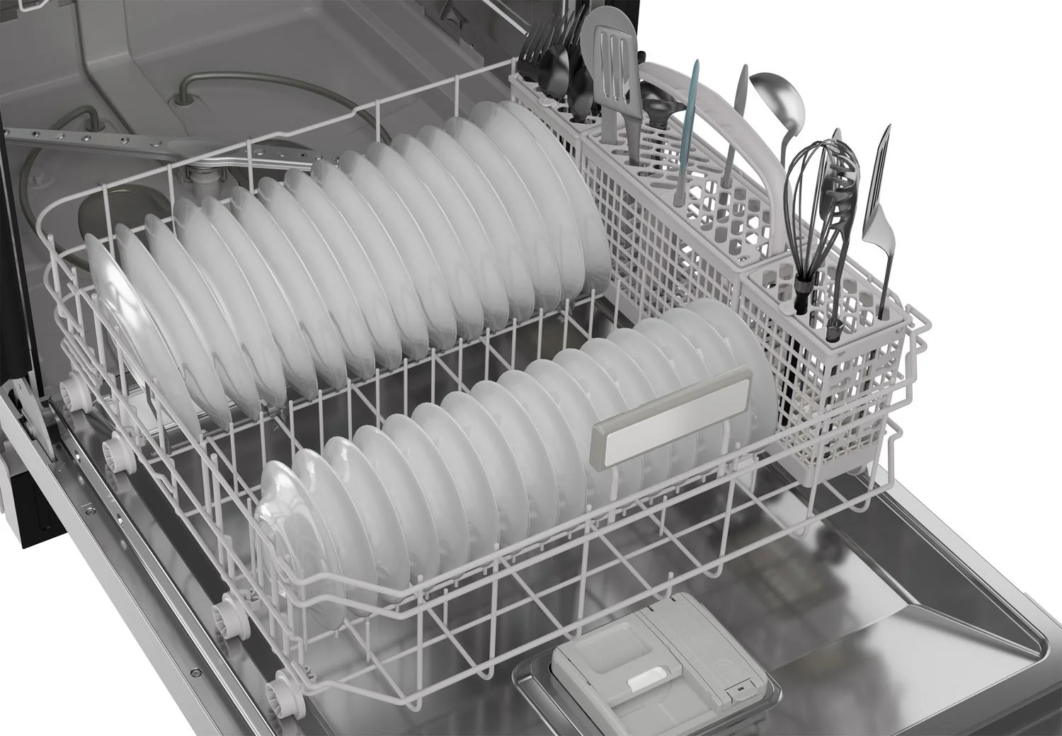 SDW6504MS Sharp 24 in. Stainless Steel Hybrid 52dB Dishwasher - Image 3