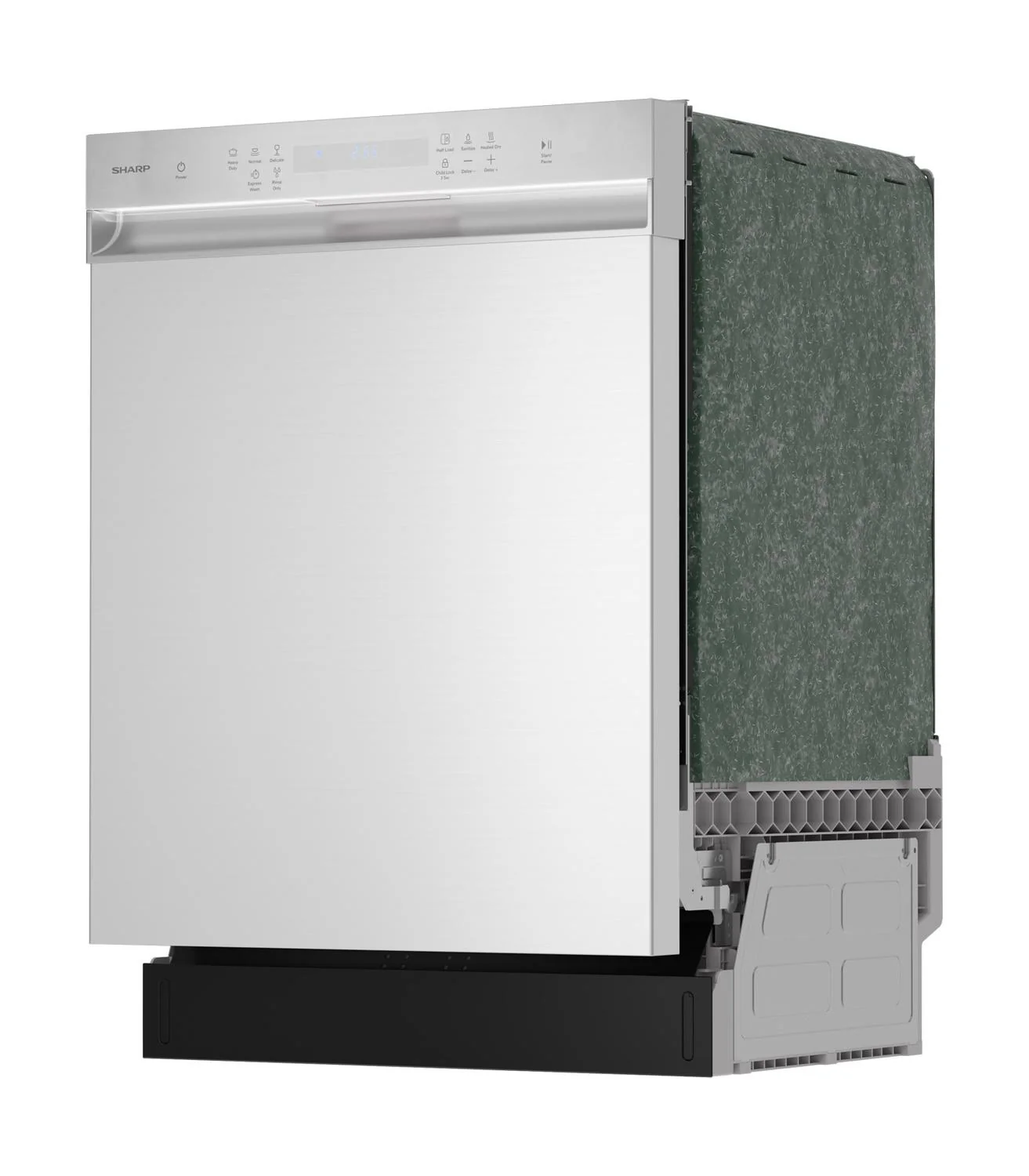 Sharp SDW6506JS 24 in. Slide-In Stainless Steel Hybrid 49 dB Dishwasher - Image 2