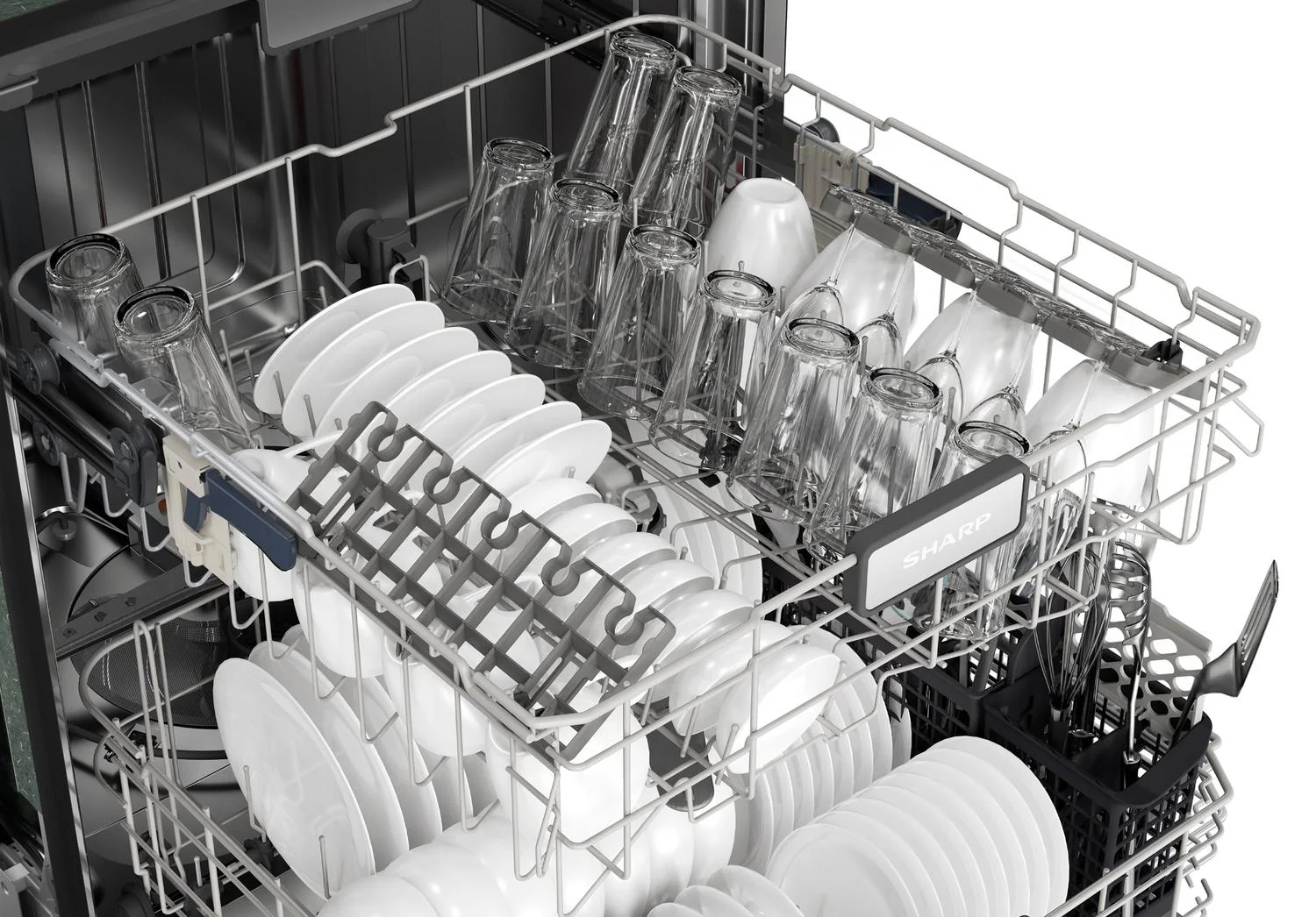 SDW6736MS Sharp 24 in. Stainless Steel 47dB Dishwasher - Image 10