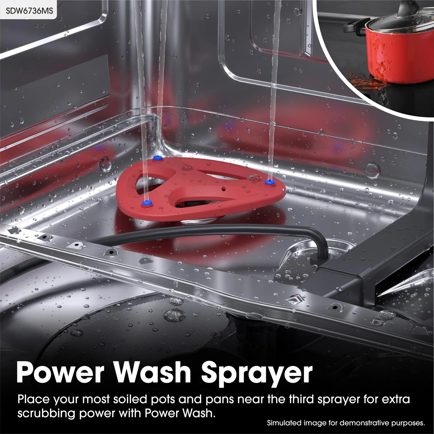 SDW6736MS Sharp 24 in. Stainless Steel 47dB Dishwasher - Image 20