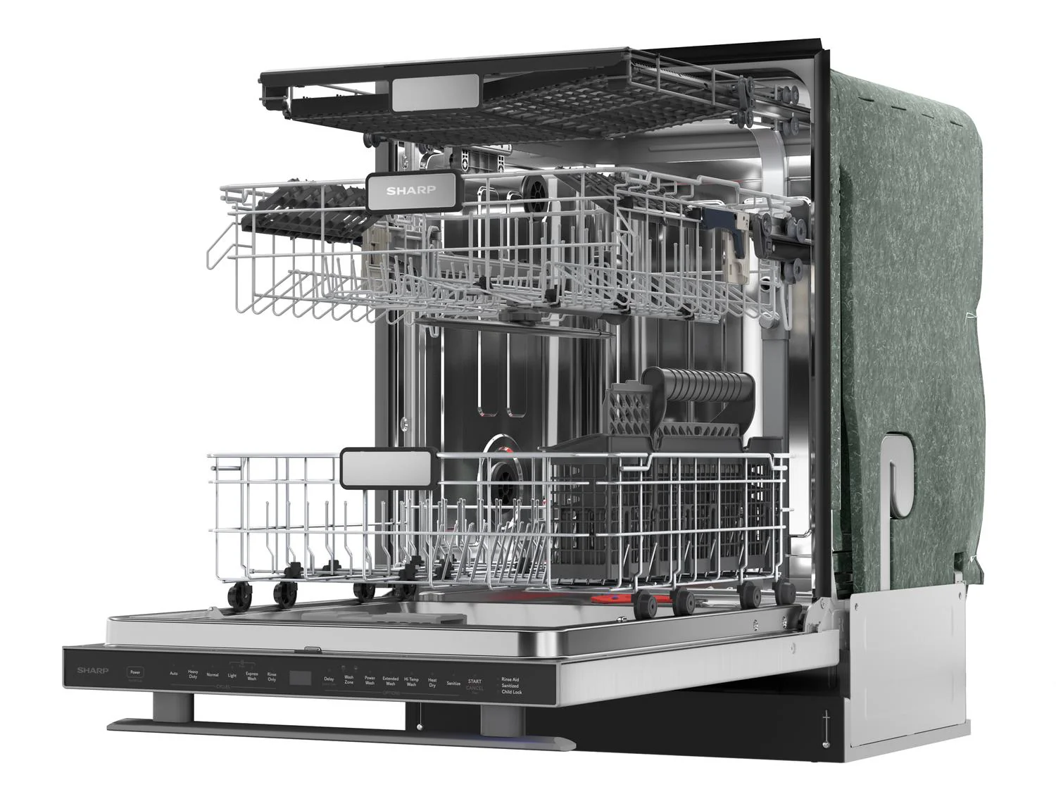 SDW6736MS Sharp 24 in. Stainless Steel 47dB Dishwasher - Image 30