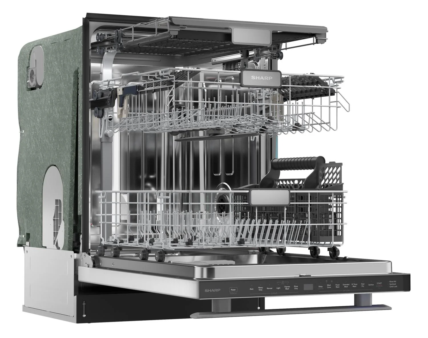 SDW6736MS Sharp 24 in. Stainless Steel 47dB Dishwasher - Image 32