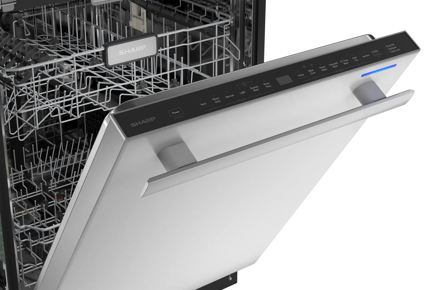 SDW6736MS Sharp 24 in. Stainless Steel 47dB Dishwasher - Image 6