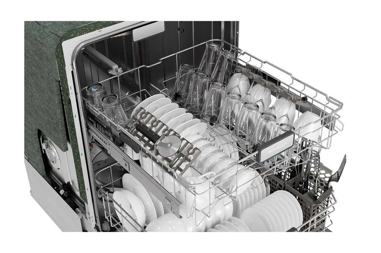 Sharp SDW6757ES 24 in. Slide-In Stainless Steel 45 dB Dishwasher - Image 13