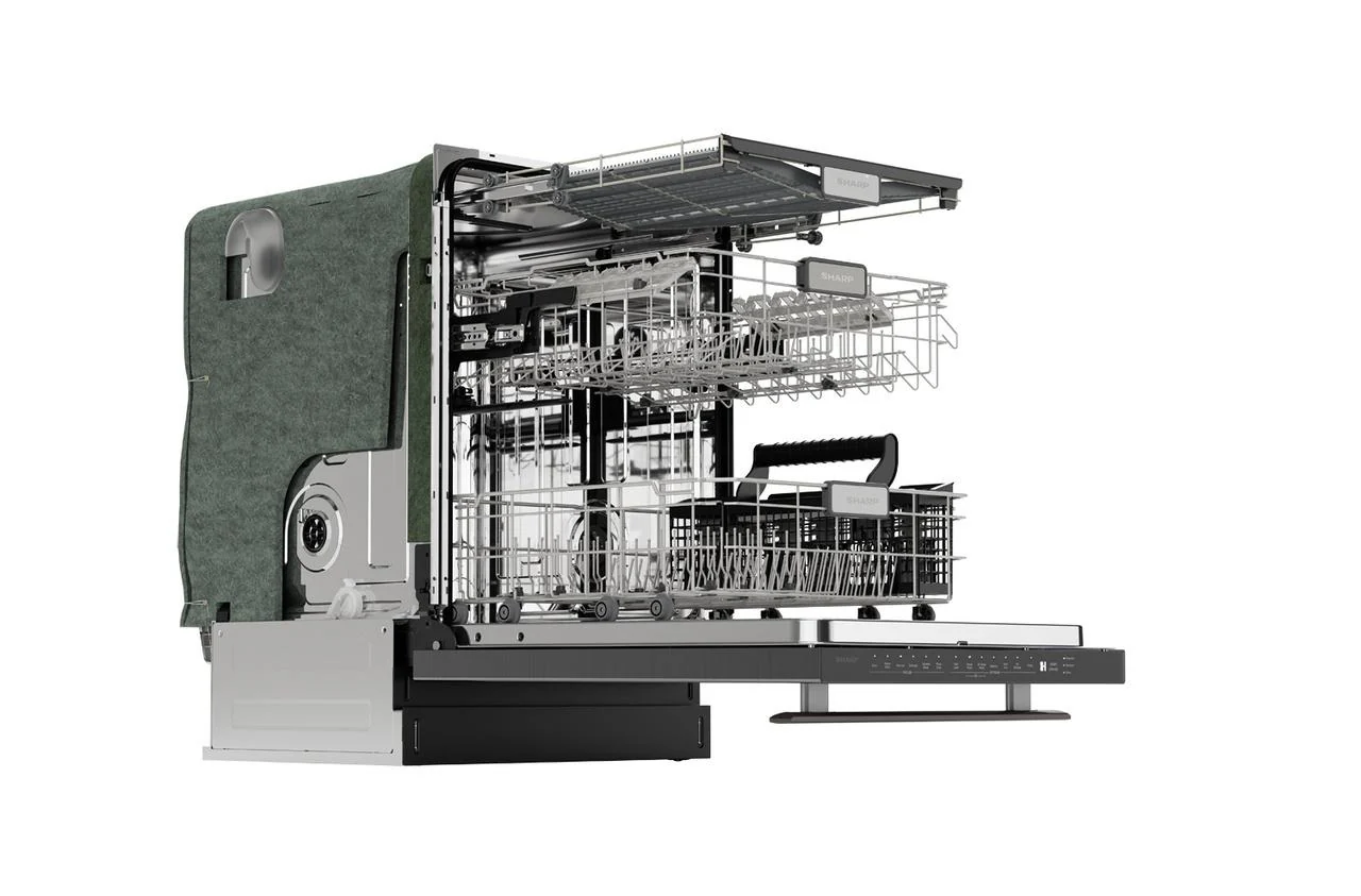 Sharp SDW6757ES 24 in. Slide-In Stainless Steel 45 dB Dishwasher - Image 8
