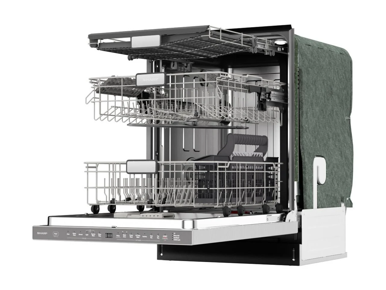 Sharp SDW6767HS 24 in. Slide-In Smart 45 dB Dishwasher - Image 7