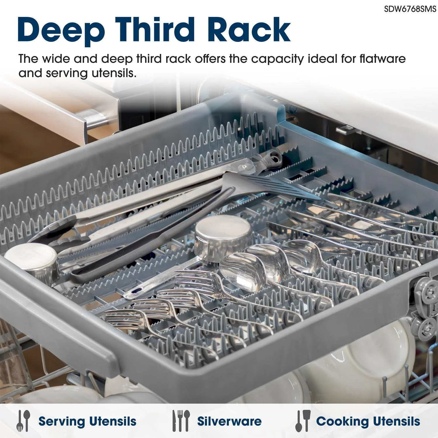 Sharp SDW6768SMS 24 in. Stainless Steel Dishwasher - Image 8
