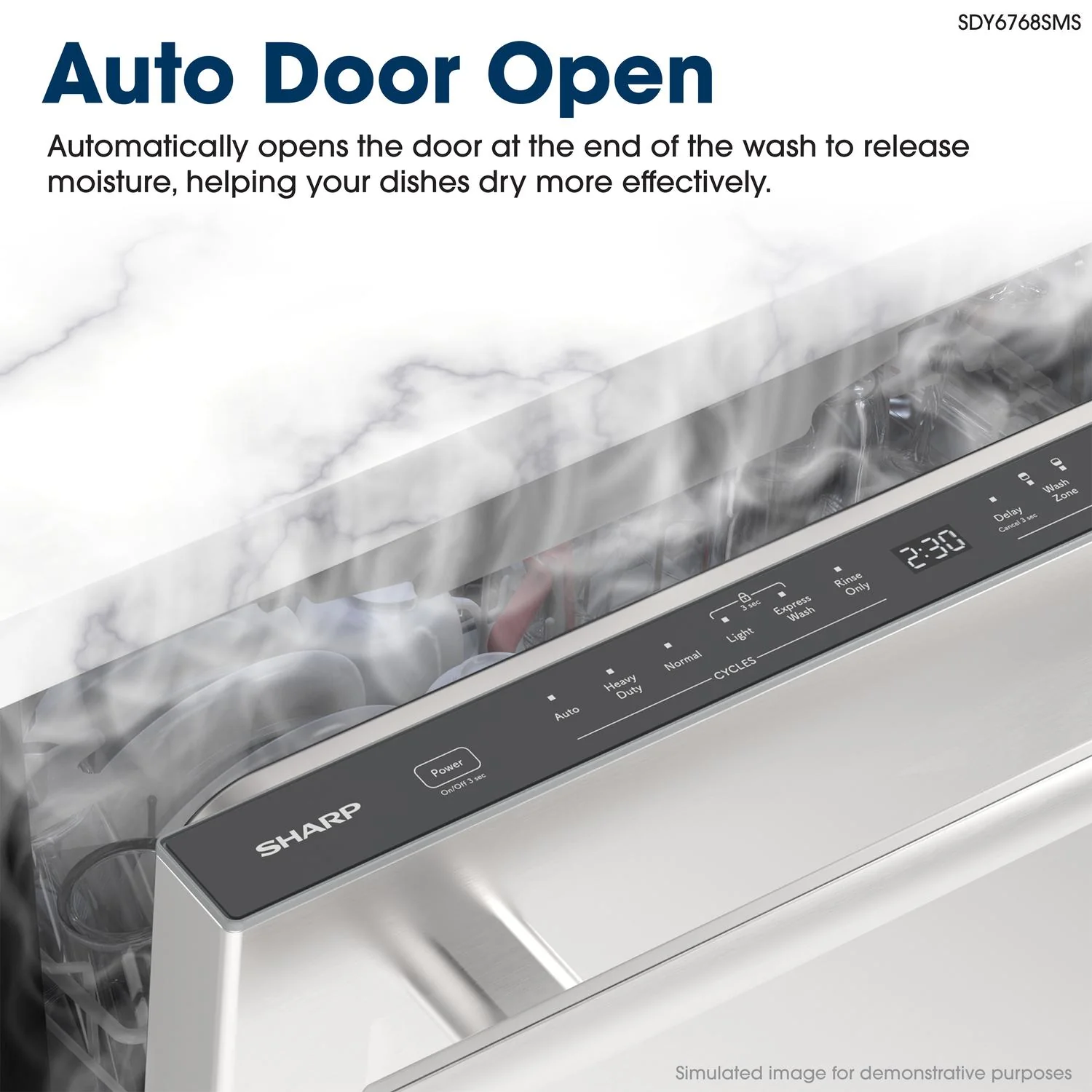 Sharp SDY6768SMS 24 in. Stainless Steel Dishwasher - Image 7