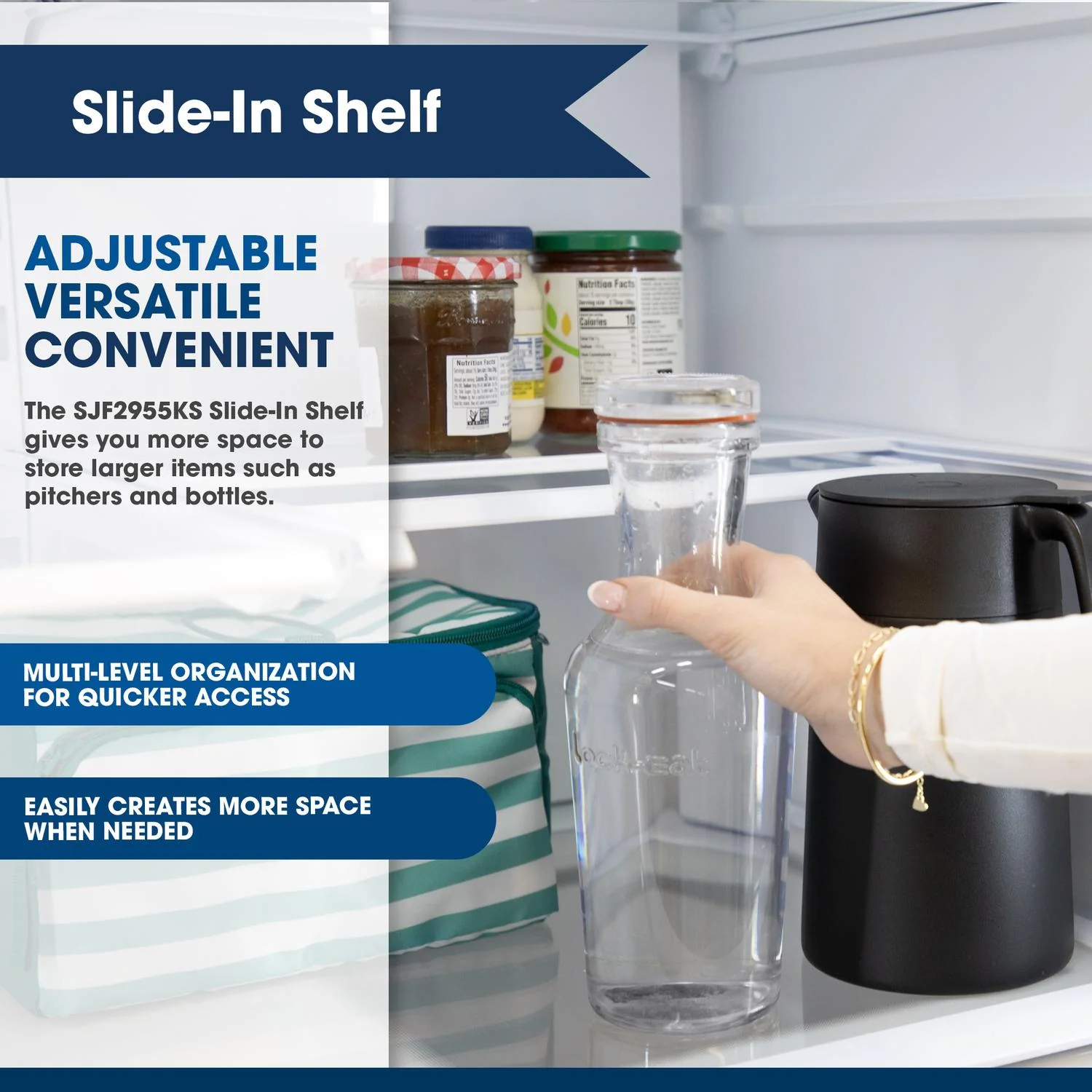SJF2955KS Sharp French 3-Door Refrigerator with Water Dispenser - Image 13
