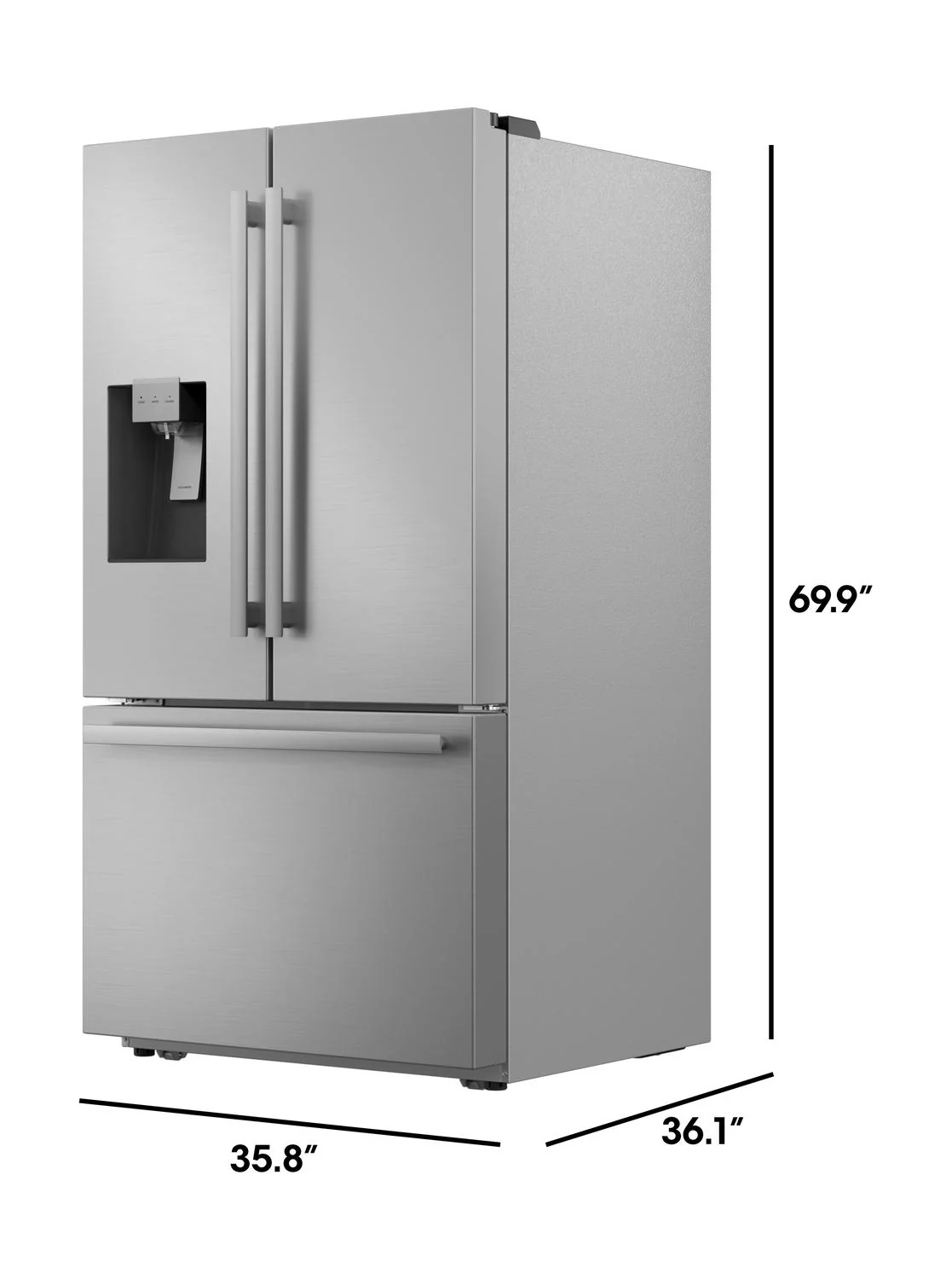 SJF2955KS Sharp French 3-Door Refrigerator with Water Dispenser - Image 21