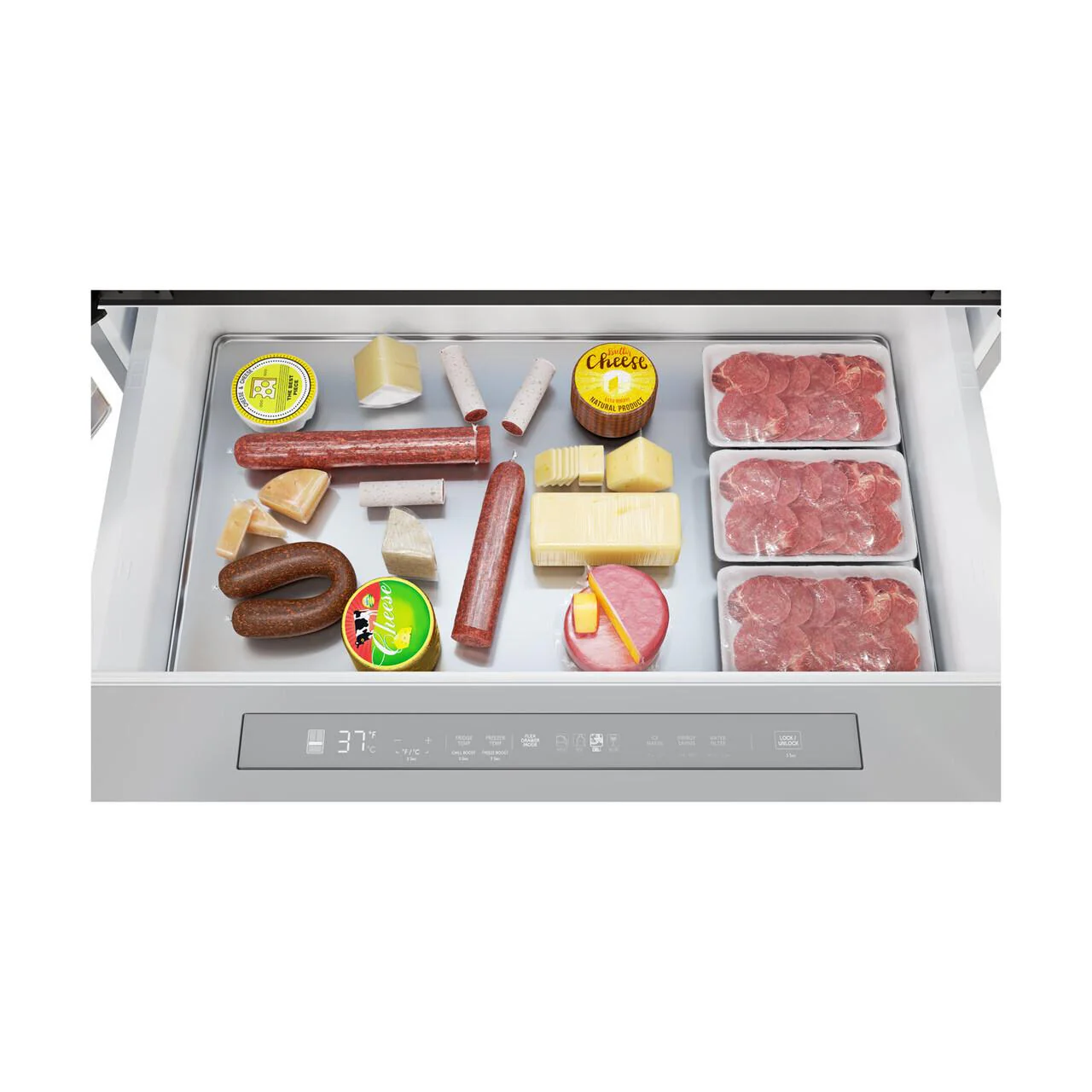 SJG2254FS Sharp French 4-Door Counter-Depth Refrigerator with Water Dispenser - Image 16