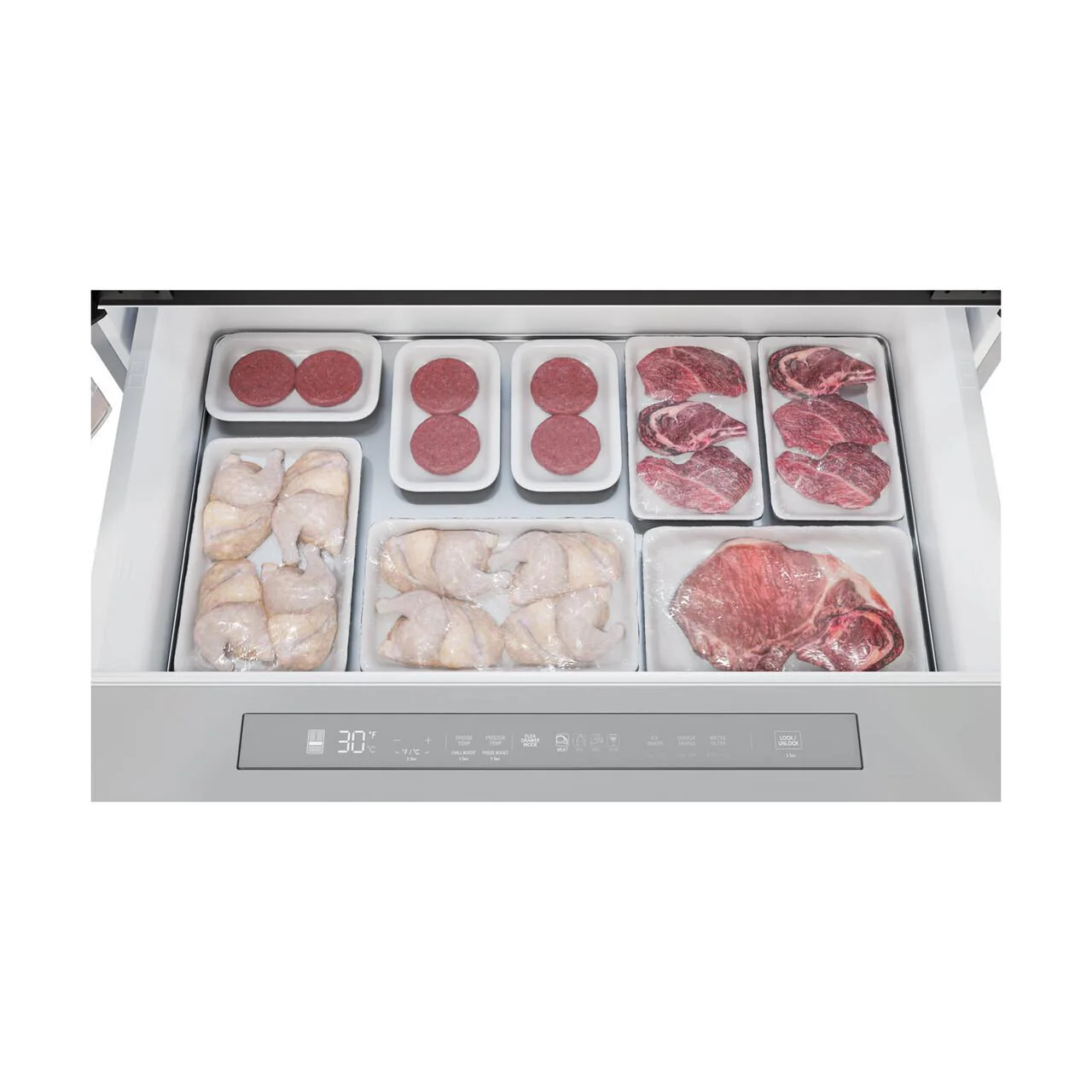 SJG2254FS Sharp French 4-Door Counter-Depth Refrigerator with Water Dispenser - Image 20