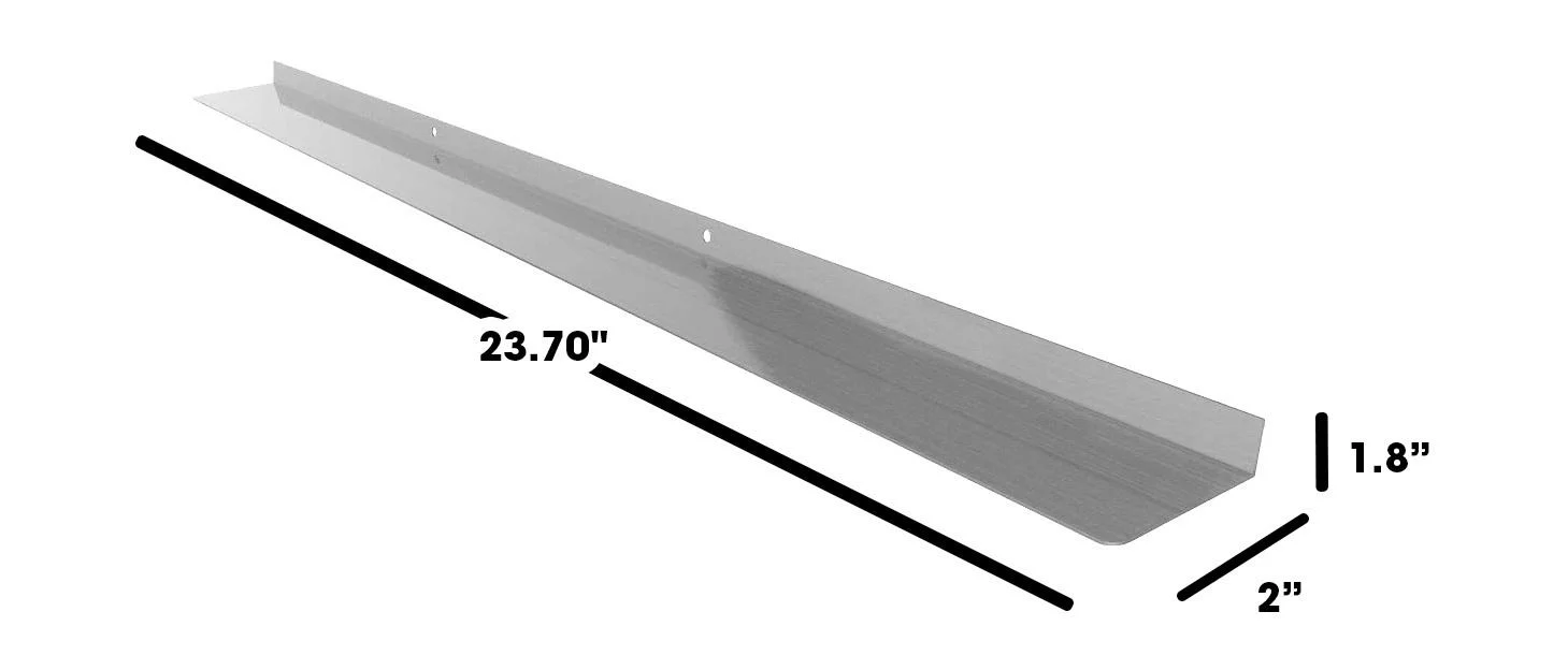 Sharp SKMD24F0AS 24 in. Stainless Steel Flush Mount Deflector for SMD2470ASY - Image 6