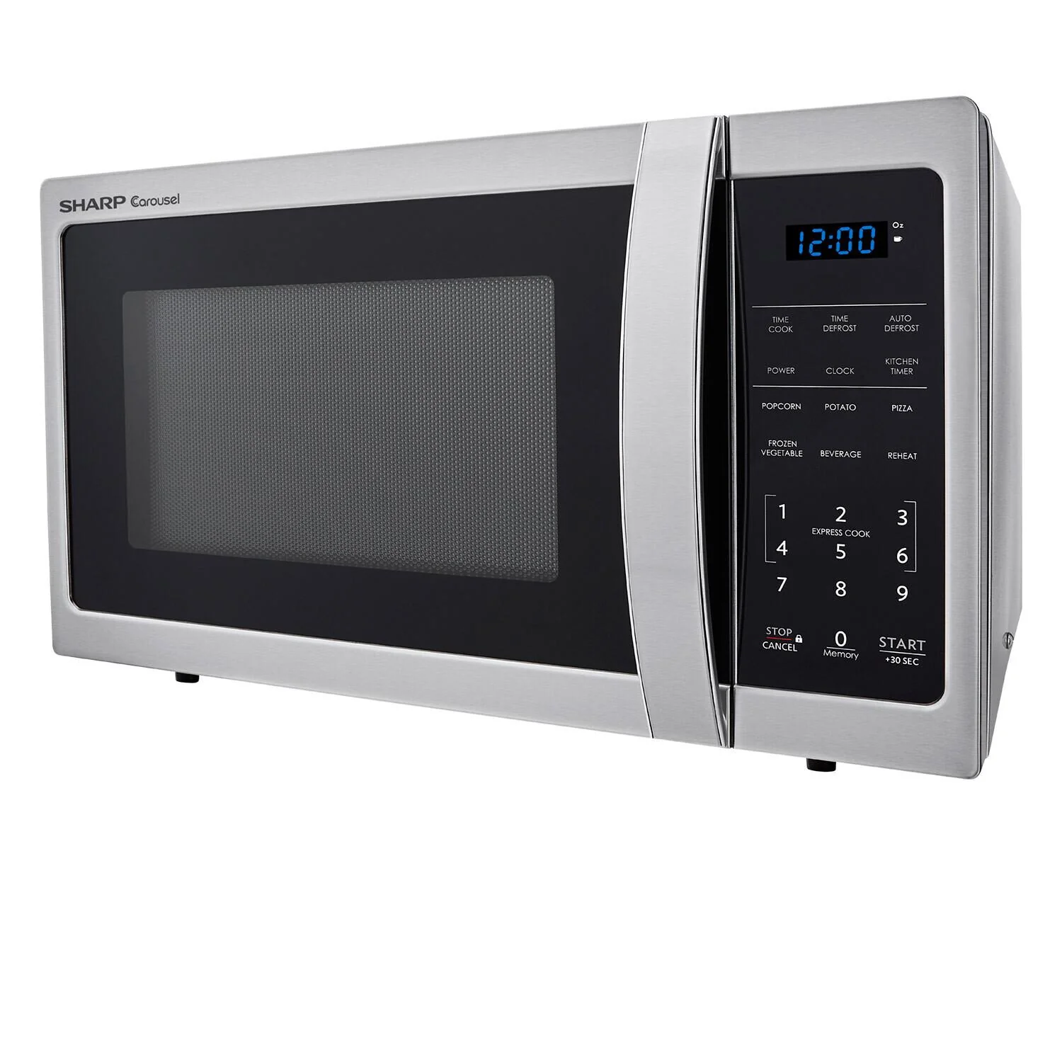 Sharp SMC0912BS 0.9 cu. ft. 900w Sharp Stainless Steel Carousel Countertop Microwave Oven - Image 5