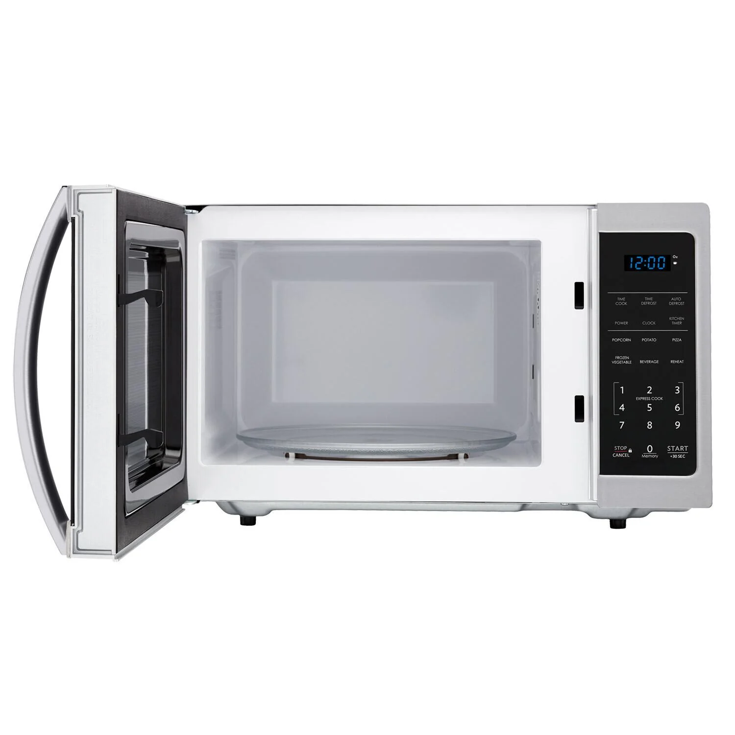 Sharp SMC0912BS 0.9 cu. ft. 900w Sharp Stainless Steel Carousel Countertop Microwave Oven - Image 6