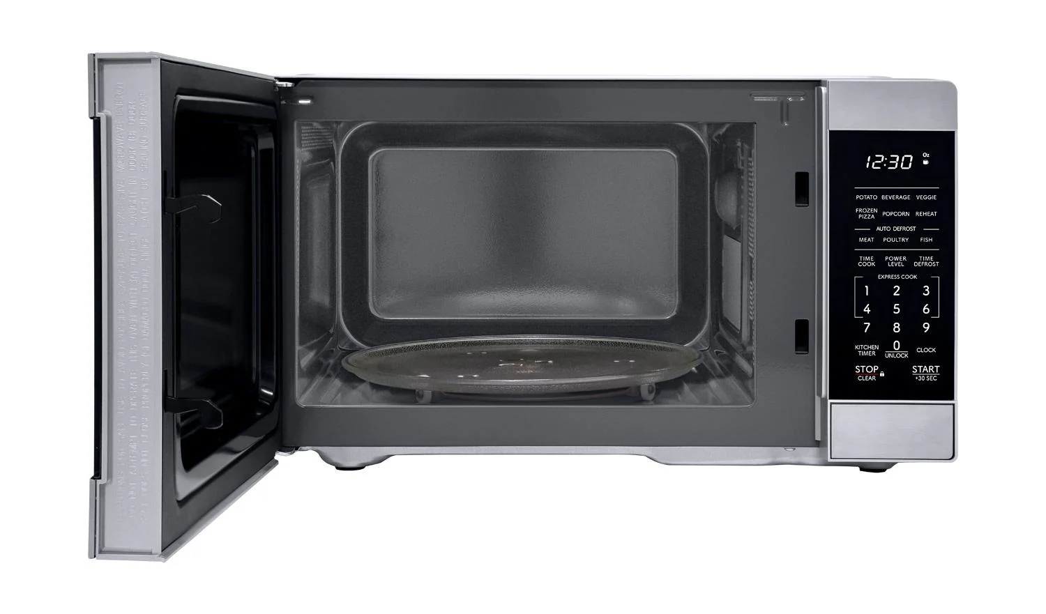SMC0962KS Sharp 0.9 cu. ft. 900W Stainless Steel Countertop Microwave Oven - Image 4