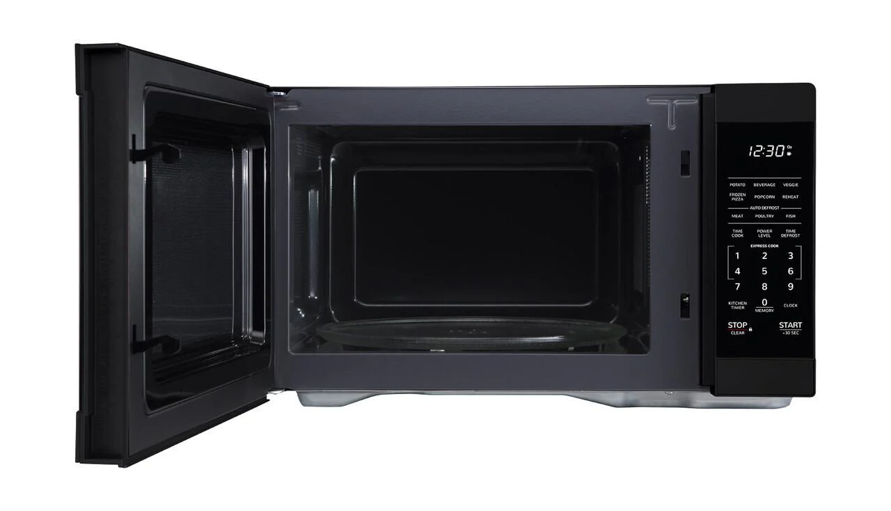 Sharp SMC1161HB 1.1 cu. ft. Black Countertop Microwave Oven - Image 3