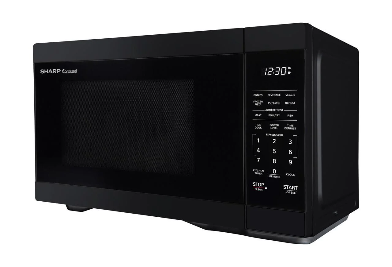 Sharp SMC1161HB 1.1 cu. ft. Black Countertop Microwave Oven - Image 4