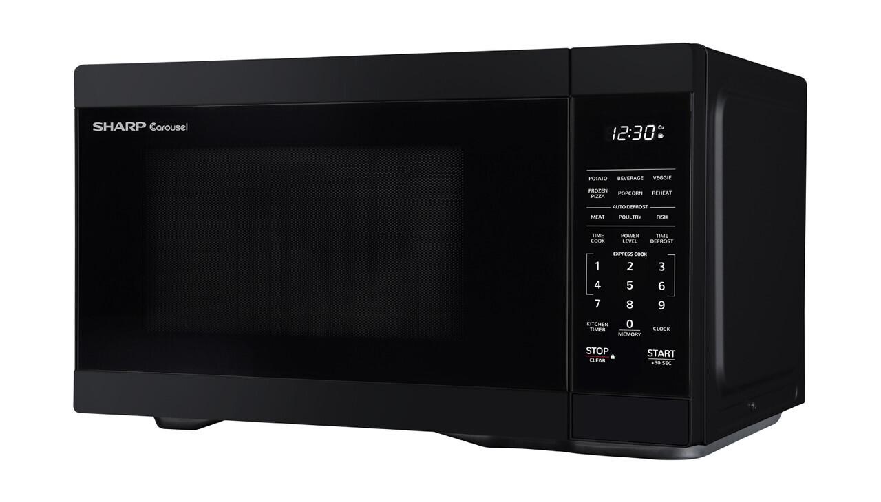 Sharp SMC1161HB 1.1 cu. ft. Black Countertop Microwave Oven - Image 6