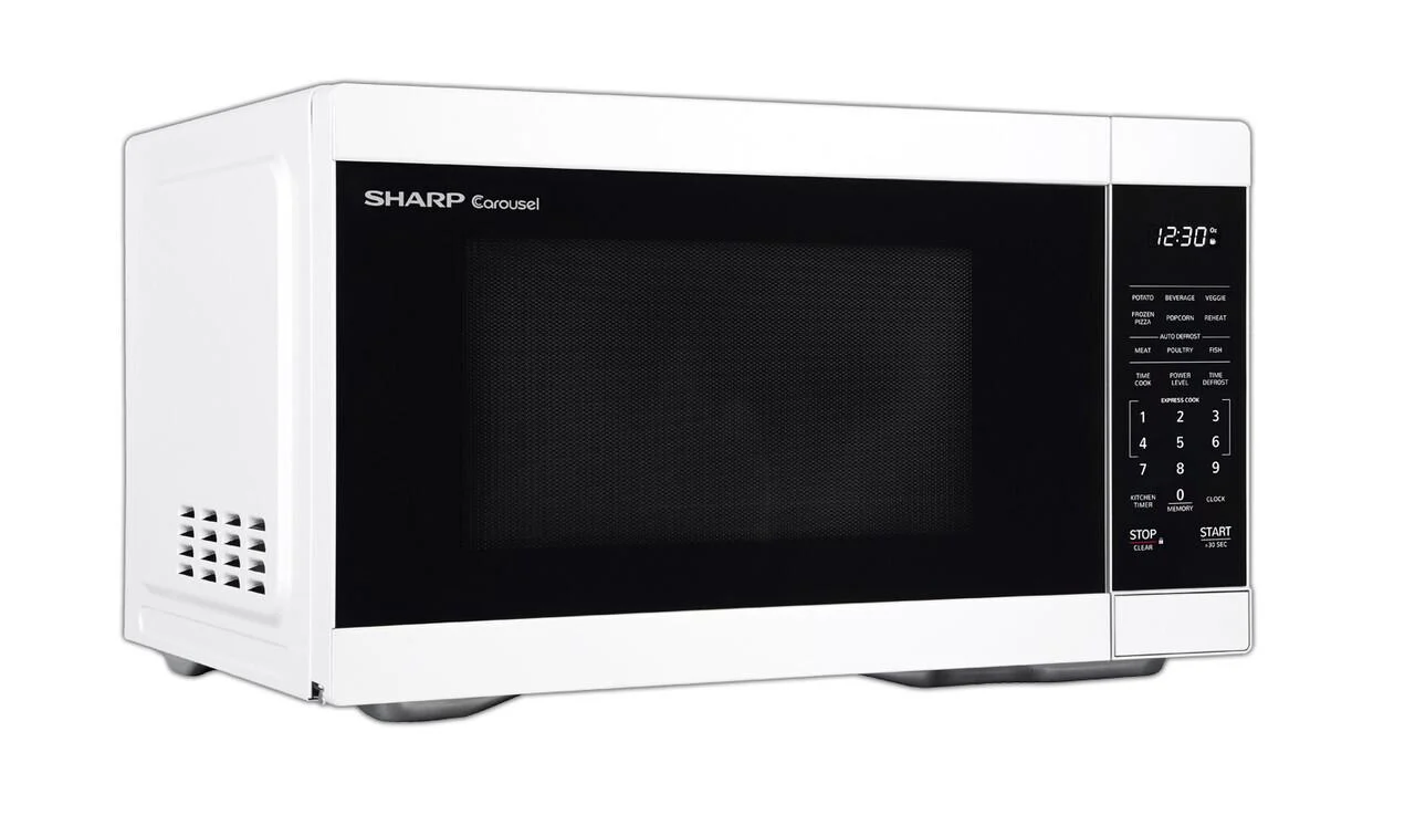 Sharp SMC1161HW 1.1 cu. ft. White Countertop Microwave Oven - Image 2