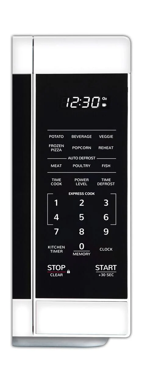 Sharp SMC1161HW 1.1 cu. ft. White Countertop Microwave Oven - Image 3