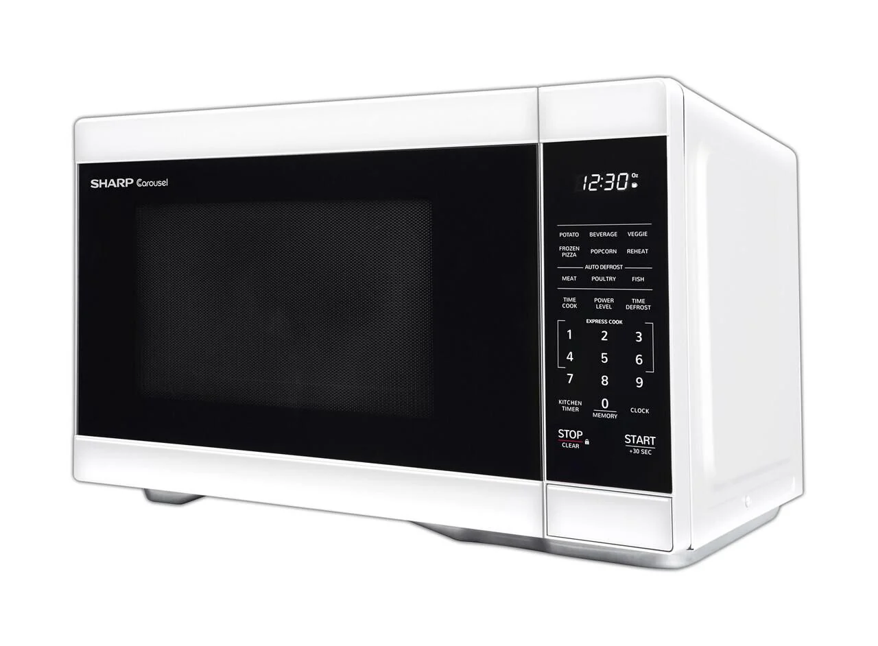Sharp SMC1161HW 1.1 cu. ft. White Countertop Microwave Oven - Image 4