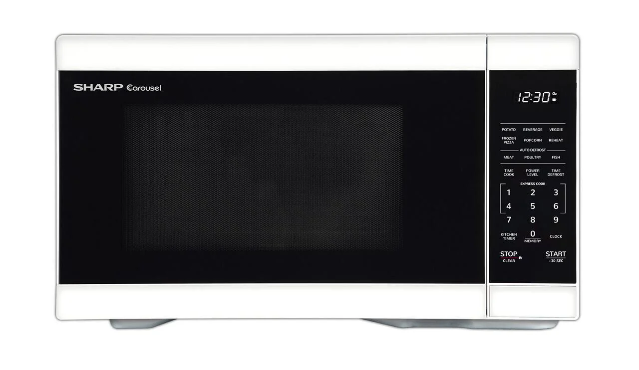 Sharp SMC1161HW 1.1 cu. ft. White Countertop Microwave Oven - Image 5