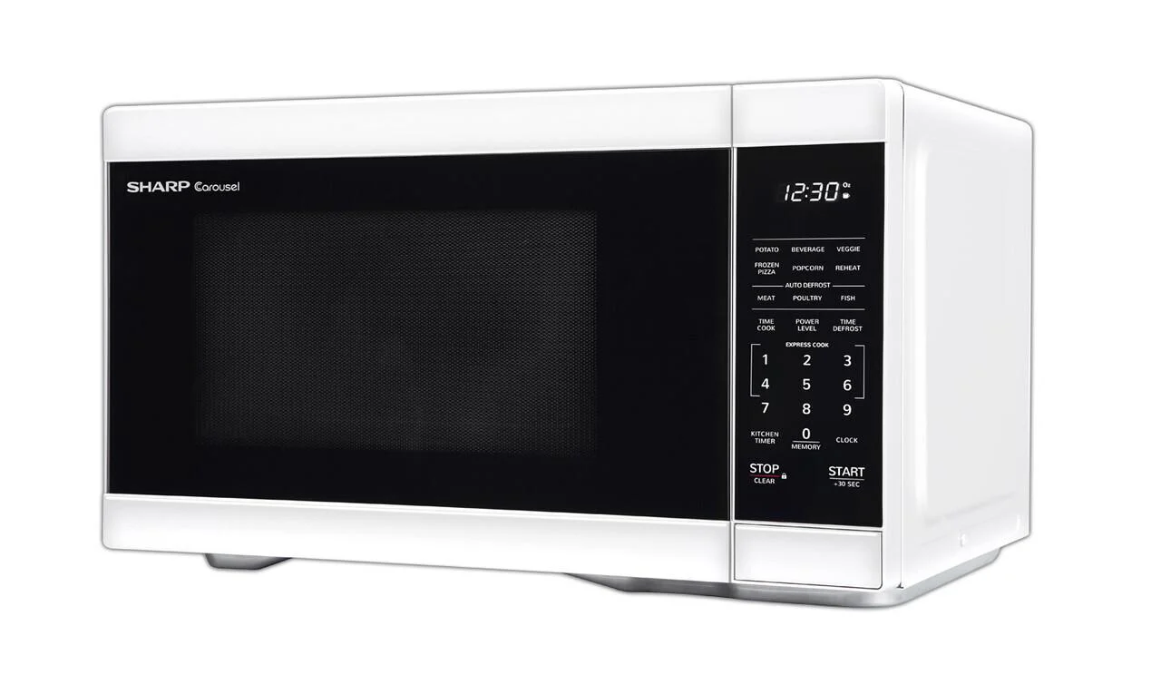 Sharp SMC1161HW 1.1 cu. ft. White Countertop Microwave Oven - Image 6