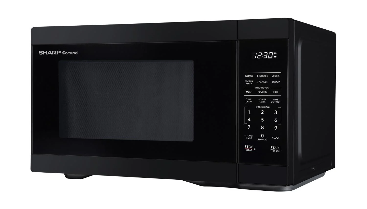 SMC1161KB Sharp 1.1 cu. ft. 1000W Black Countertop Microwave Oven - Image 2